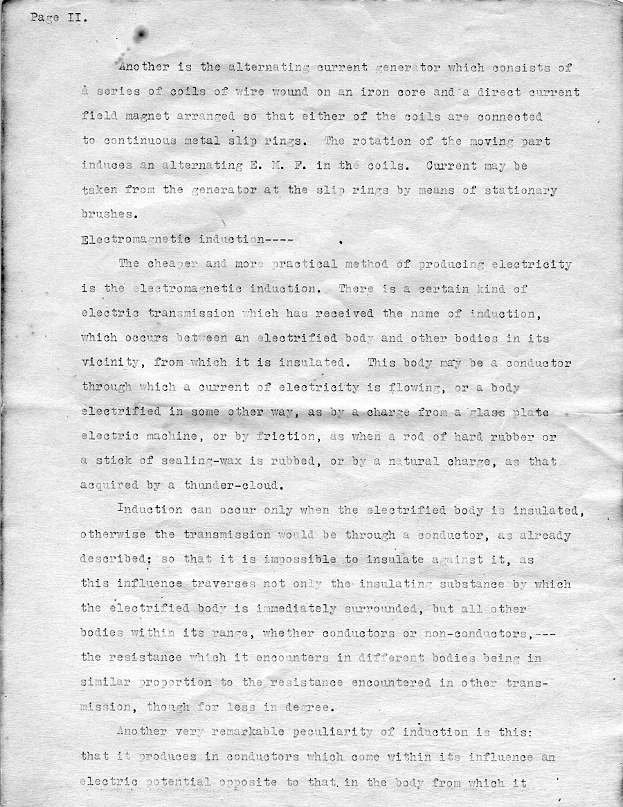 Term paper on electricity